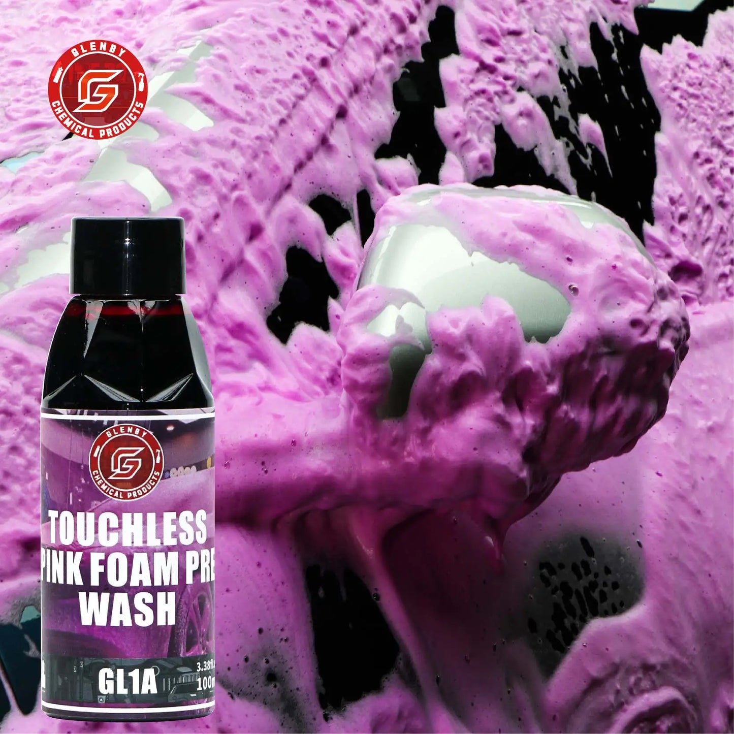 Pink Foaming Car Shampoo