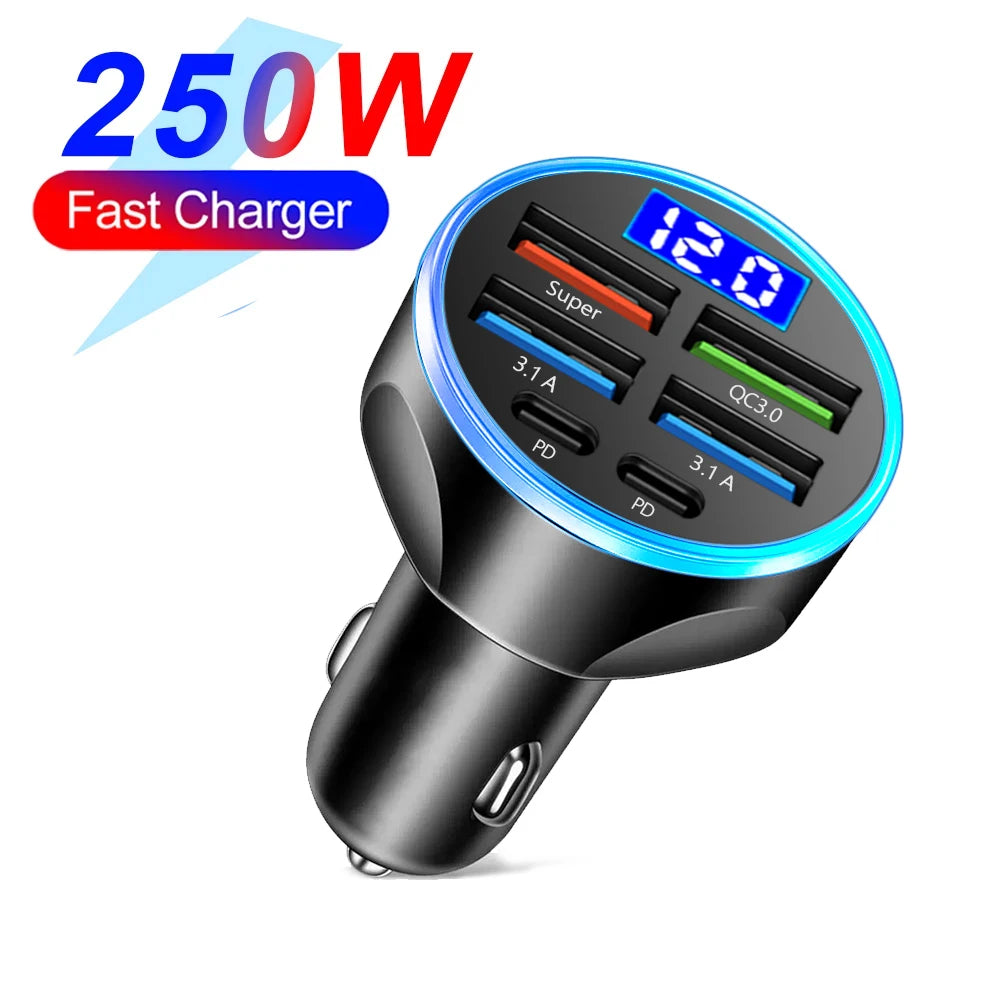 Fast Multi-Port Car Charger