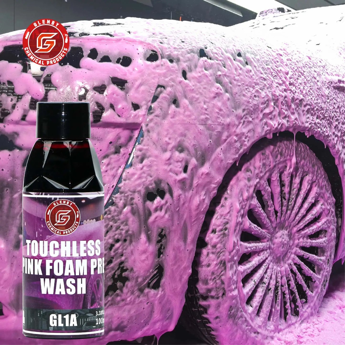 Pink Foaming Car Shampoo