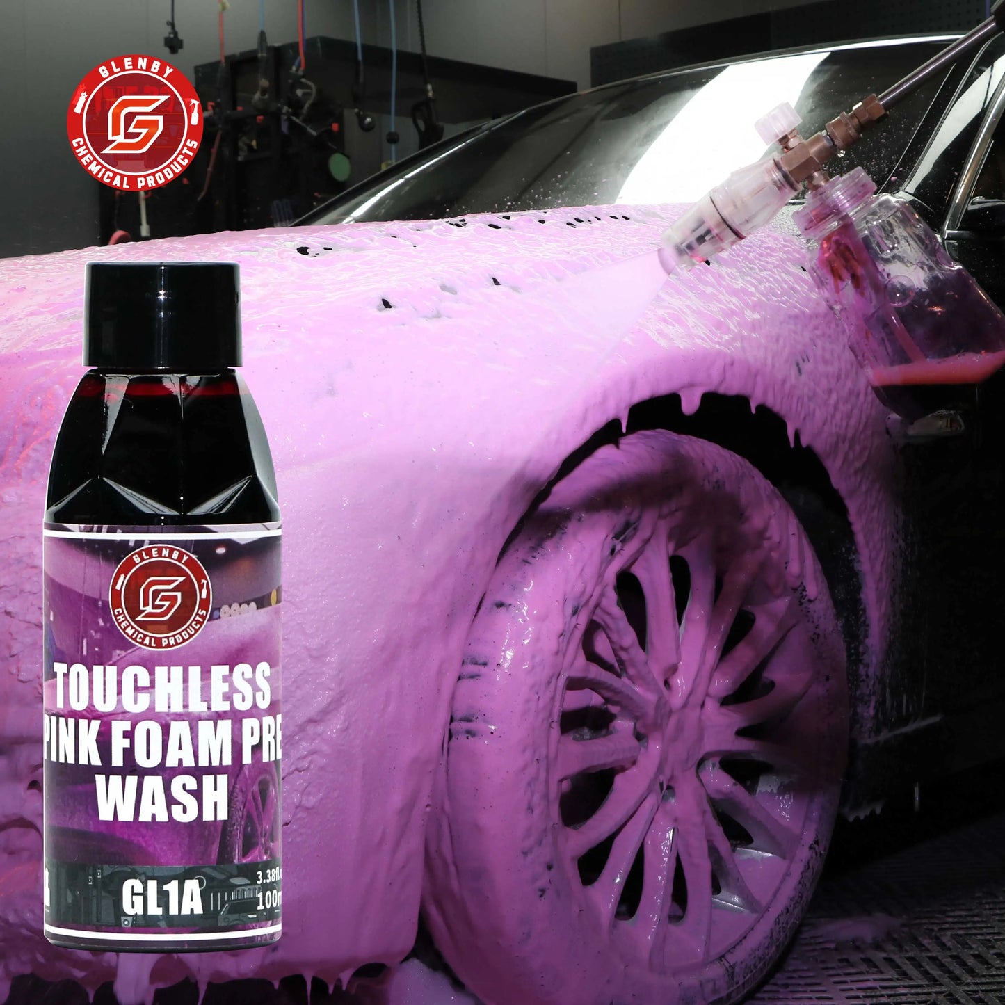 Pink Foaming Car Shampoo