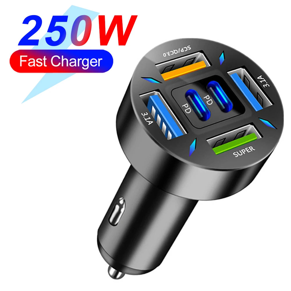 Fast Multi-Port Car Charger