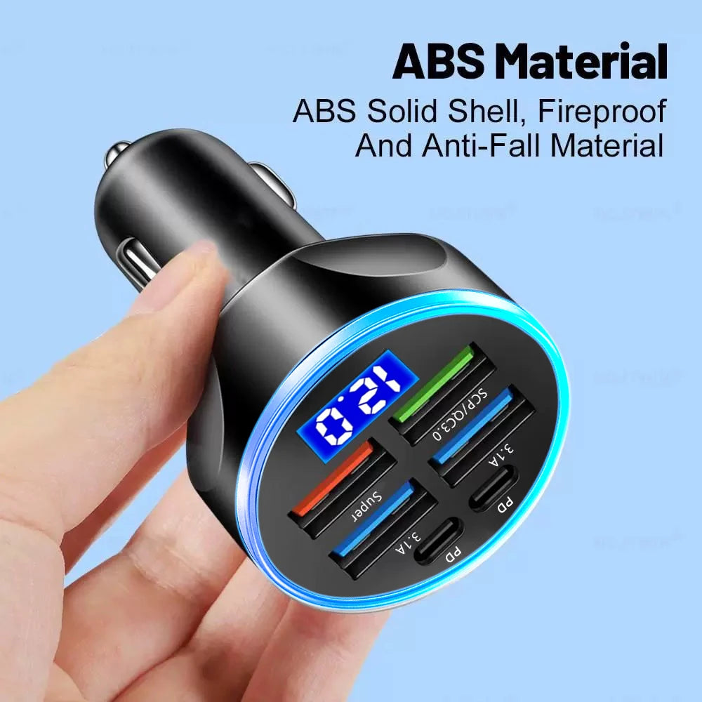 Fast Multi-Port Car Charger