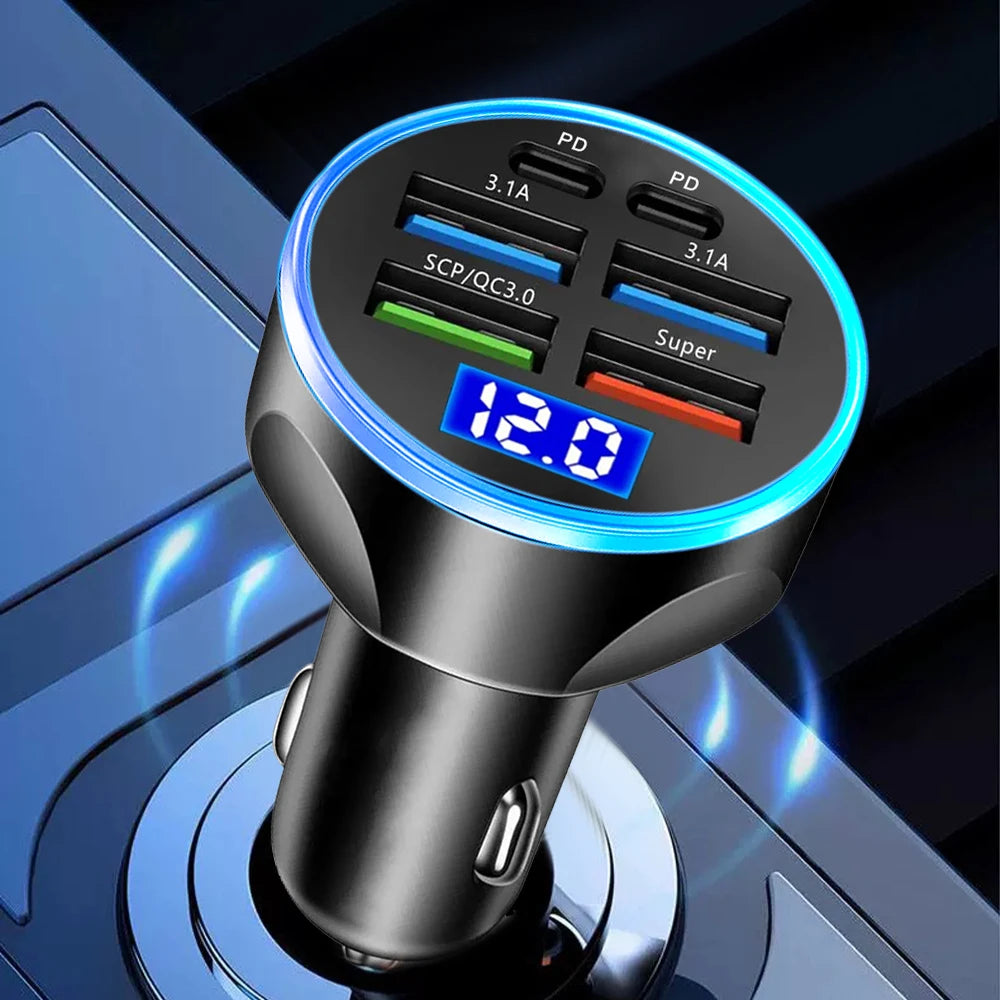 Fast Multi-Port Car Charger