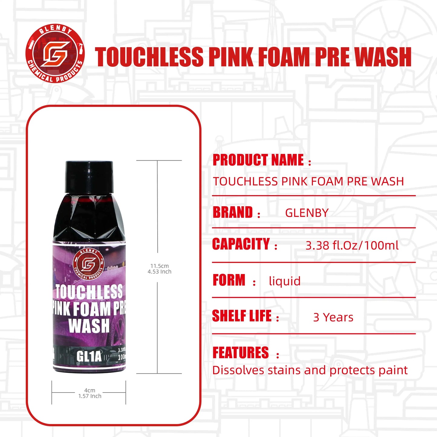 Pink Foaming Car Shampoo