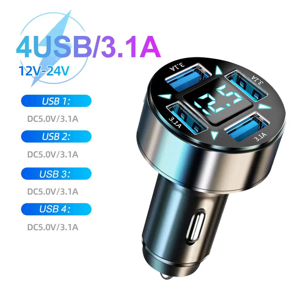 Fast Multi-Port Car Charger