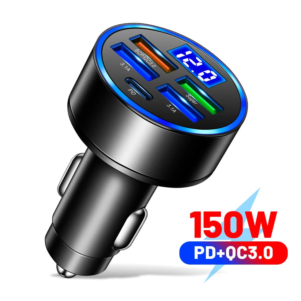 Fast Multi-Port Car Charger