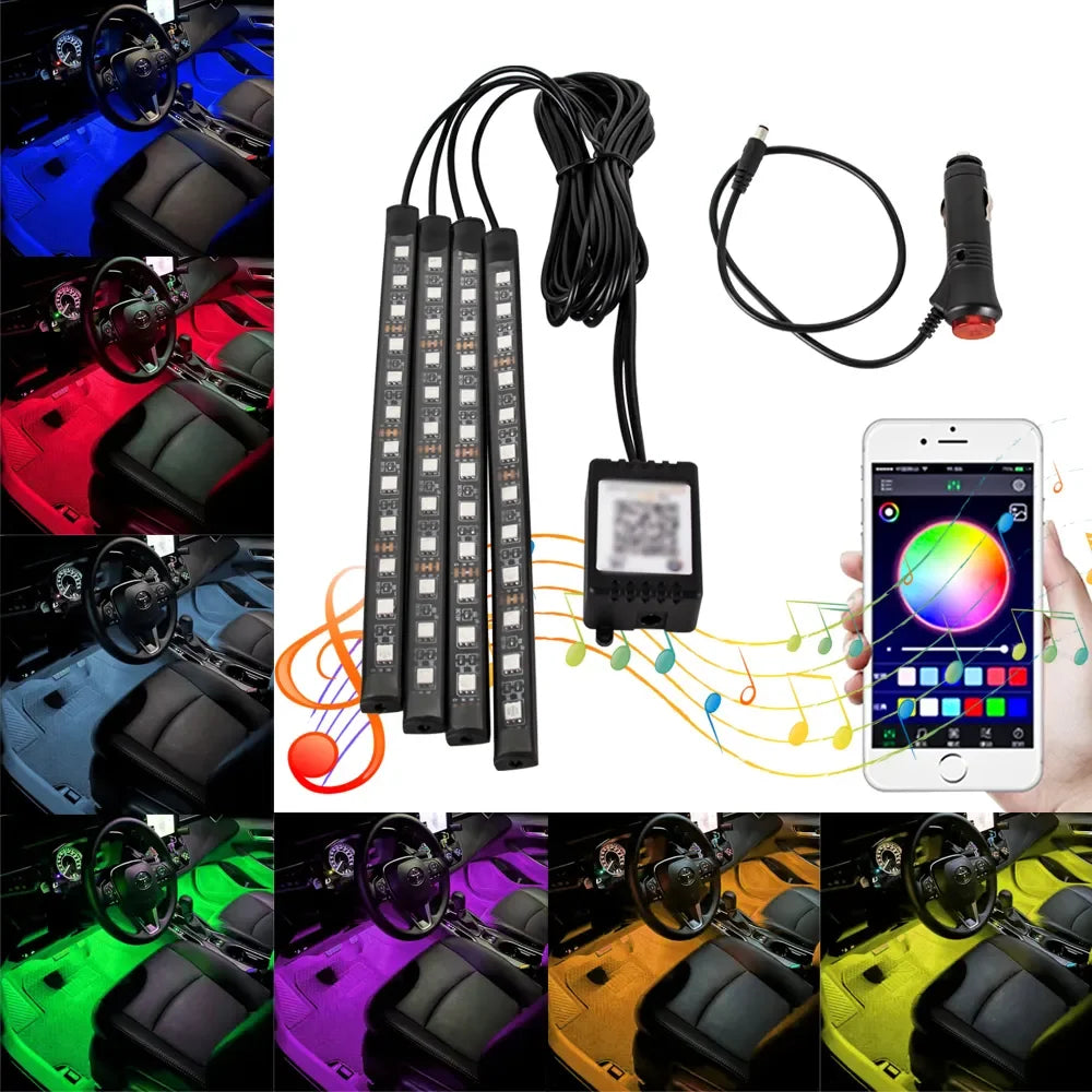 App-Controlled RGB Interior Lights