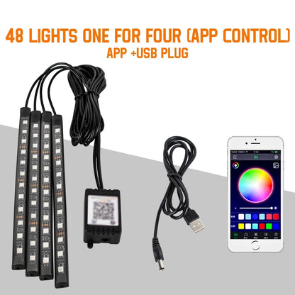 App-Controlled RGB Interior Lights