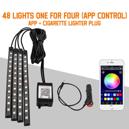 App-Controlled RGB Interior Lights