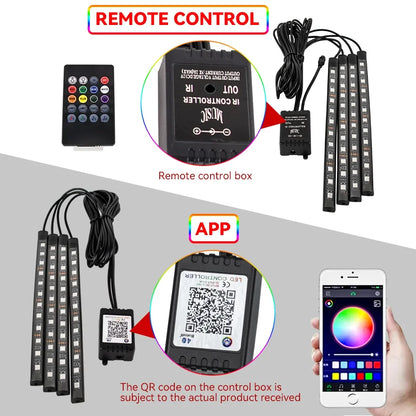 App-Controlled RGB Interior Lights