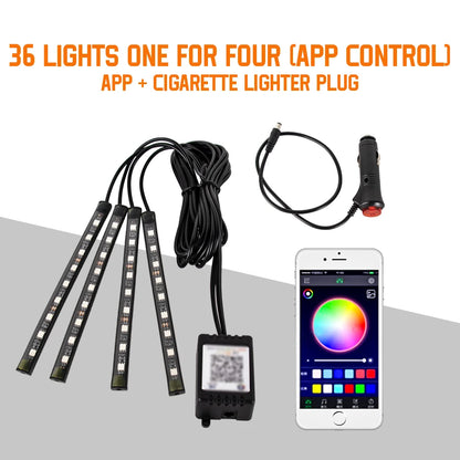 App-Controlled RGB Interior Lights