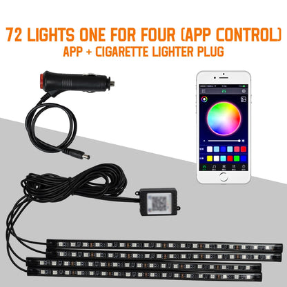 App-Controlled RGB Interior Lights