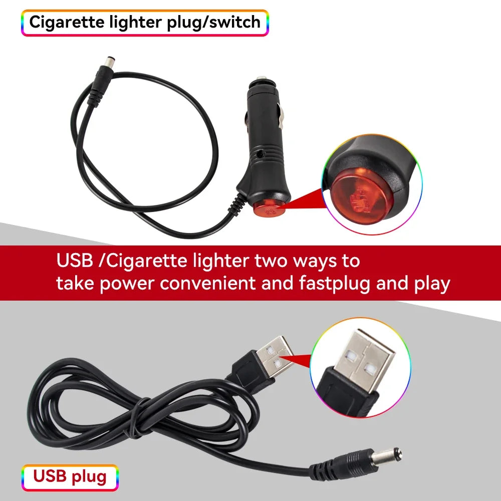 App-Controlled RGB Interior Lights