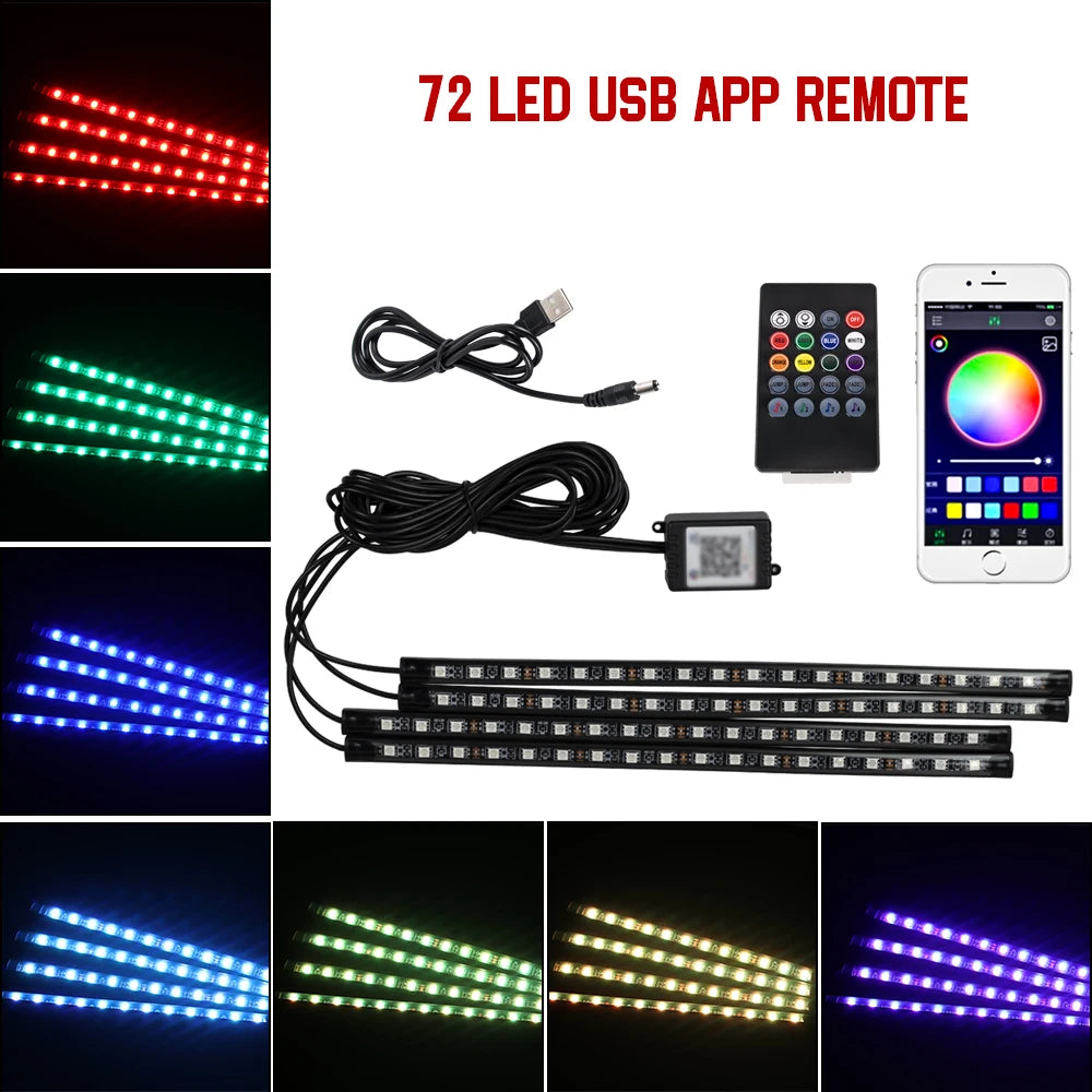 App-Controlled RGB Interior Lights